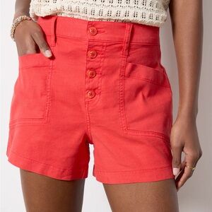 Evereve Joelle stretch linen shorts